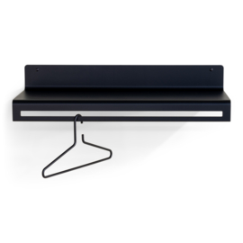 Spinder design wandkapstok Sway, 80 cm zwart