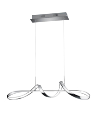 Trio lighting hanglamp Perugia led, chroom incl. switch dimmer