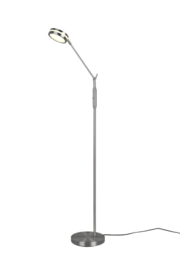 Vloerlamp Franklin led, 1-delig mat nikkel