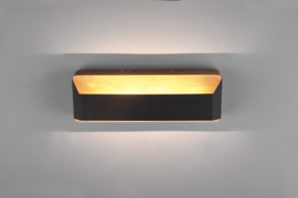 Trio lighting wandlamp Arino led, mat zwart incl. switch dimmer