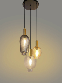 Light trend hanglamp Rain, 3-lichts
