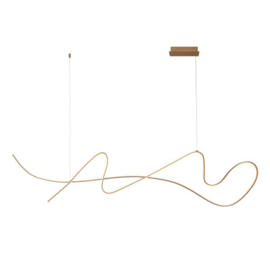 Lucide LAMBADA - Hanglamp - LED Dimb. - 1x47W 2700K - Champagne kleur