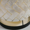 WF Light vloerlamp Vissie, parelmoer wit 150 cm