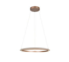 Trio lighting hanglamp Amador led, mat bruin 75 cm