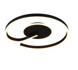 Trio lighting plafondlamp Calle led, zwart