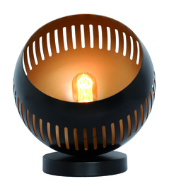 Freelight tafellamp Oronero, zwart-goud 30 cm