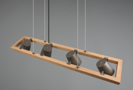 Trio lighting hanglamp Bell, antiek nikkel