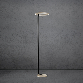 Escale vloerlamp Midnight led, zwart-taupe
