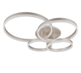 Trio lighting plafondlamp Drake led,  mat nikkel
