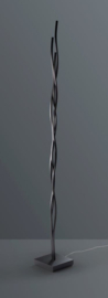 Escale vloerlamp Silk led, gepolijst aluminium incl. touchdimmer