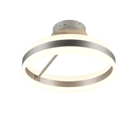 Trio-lighting plafondlamp Dios led, mat nikkel-40 cm incl. switchdimmer