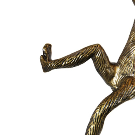 Vintage wandlamp goud - Animal Monkey
