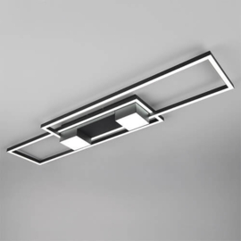 Trio lighting plafondlamp Albany led, zwart incl. switch dimmer