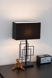Tafellamp Paragon 52 cm hoog, mat zwart incl. licht bron