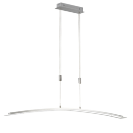 Fischer&honsel hanglamp Metis TW led, mat nikkel incl. pushdimmer 135 cm