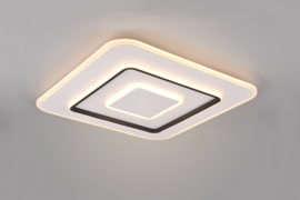 Trio lighting plafondlamp Jora led, wit incl. switch dimmer 60 cm vierkant