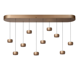 Lucide CORYFEE - Hanglamp - LED Dimb. - CCT - 10x6W 2200K/3000K - Champagne kleur