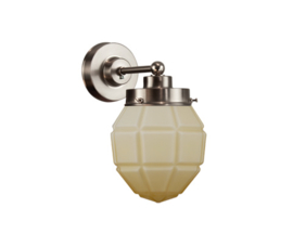 Old timerlight wandlamp Granaat, ivoor mat glas