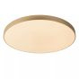 Lucide plafondlamp Unar led, mat goud-messing 80 cm incl. switch dimmer