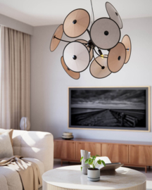 By Rydéns hanglamp Cappello, zwart/beige