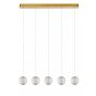 Lucide hanglamp Cintra, 5-lichts transparant