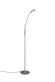 Trio lighting vloerlamp Monza led, mat nikkel incl. dimmer