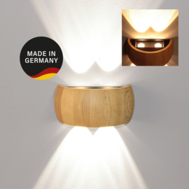 Fischer & Honsel wandlamp Shine wood led, eiken