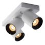 Lucide plafondspot Nigel led, 3-lichts wit