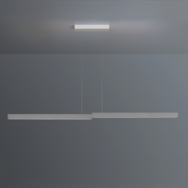Escale hanglamp Level led, mat nikkel 167 cm