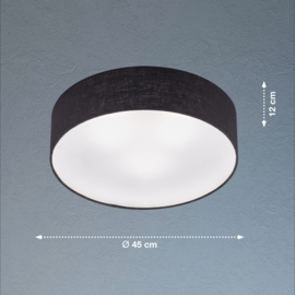 Fischer & Honsel plafondlamp Maat, zwart 45 cm