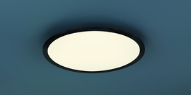 Trio lighting plafondlamp Phoenix led, zwart 45  cm