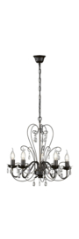 Fischer & Honsel  hanglamp Prisma,5-lichts kristal