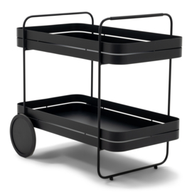 Spinder design GIN & TROLLEY Serveerwagen, zwart