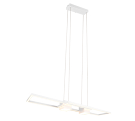 Trio lighting hanglamp Albany led, wit incl. afstandsbediening