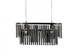 Top licht. hanglamp Perla oval black 90 x 40 cm