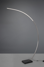 Trio lighting vloerlamp Bangkok led, mat nikkel