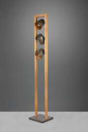 Trio lighting vloerlamp Bell, antiek nikkel