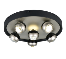 Trio-lighting plafondlamp Orbit led, mat nikkel