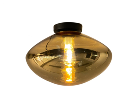 Light trend plafondlamp Mango, amber glas 30 cm
