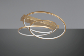 Trio lighting plafondlamp Darvin led, goud incl. switch dimmer