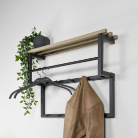 Spinder design Kapstok Rizzoli XS, zwart met eiken