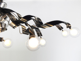 Light trend hanglamp    H95050B, 14-lichts mat nikkel