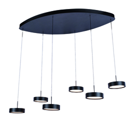 Freelight  hanglamp Alieno led, 6-lichts zwart