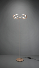 Trio lighting vloerlamp Charivari led, mat messing