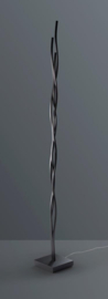 Escale vloerlamp Silk led, zwart incl. touchdimmer
