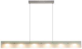 Linea Verdace hanglamp Viga led,nikkel met glas 120 cm