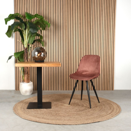 Label 51 tafellamp Firo, zwart met smoke glas