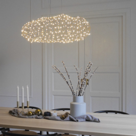 By Rydéns hanglamp Hayden ovaal, goud 75 cm