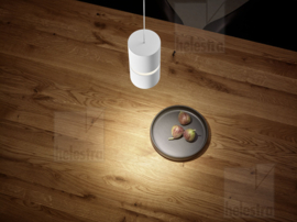 Helestra  hanglamp Rok led, 1-lichts wit