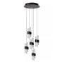 Lucide hanglamp Kligande led, 5-lichts zwart rond